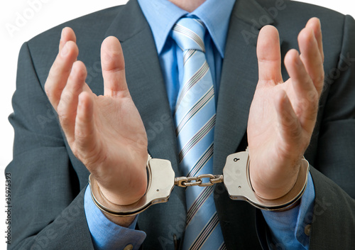 Photo: White Collar Criminal Under Arrest White Collar Criminal Under Arrest
