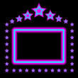 Vector: Glowing Neon Frame Glowing Neon Frame