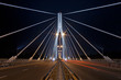 Night view of the new Swietokrzyski Bridge in Warsaw. Night view of the new Swietokrzyski Bridge in Warsaw.