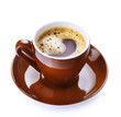 Coffee Espresso over White