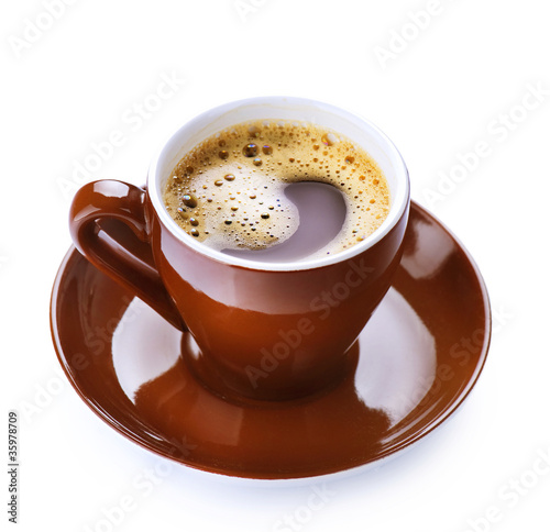 Foto: Coffee Espresso over White Coffee Espresso over White
