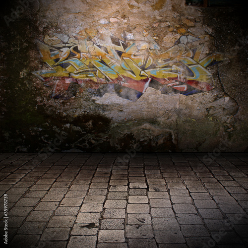 Photo: mur grunge - graffiti mur grunge - graffiti