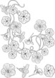 Nasturtium flower art nouveau style tattoo Nasturtium flower art nouveau style tattoo