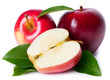 Sweet apple with leaves Sweet apple with leaves