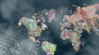 America Financial World with Clouds