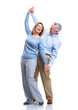 Happy elderly couple.
