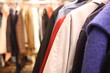 Used woman's clothing in a store.