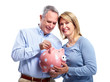 Couple with piggy bank. Couple with piggy bank.