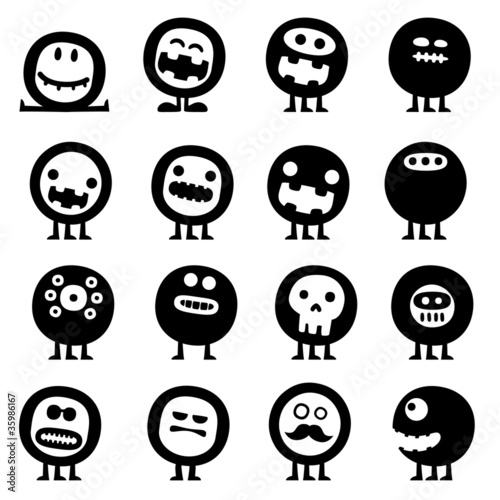 Vektor: funny monsters funny monsters