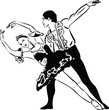 sketch ballet dancing couples