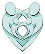 Heart Family Concept Graphic