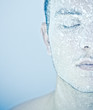 Photo: frozen man's face frozen man's face