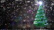 Christmas Tree with place for text and alfa channel