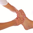 Fußmassage in Reflexzonen quadratisch