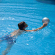 swimming pool background - open air swimming pool; cute little b