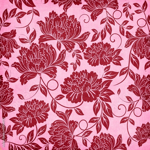 Illustration: shabby rot rose wallpaper hintergrund shabby rot rose wallpaper hintergrund