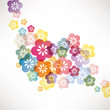 abstract background with flower