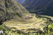 Ancient Llactapata Inca Ruins in Urubamba valley