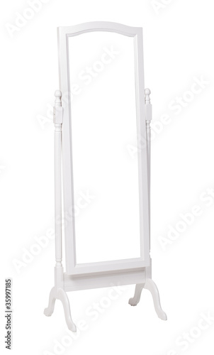 Photo: Full length dressing mirror on stand, with clipping path Full length dressing mirror on stand, with clipping path