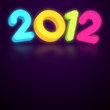 3d colorful Happy new year 2012 message 3d colorful Happy new year 2012 message