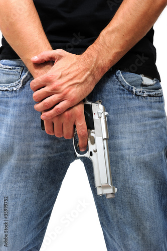 Photo: Man with gun Man with gun