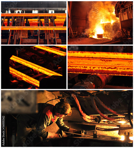 Photo: Collage stahlwerk // Collage steelworks Collage stahlwerk // Collage steelworks