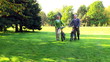 Video: Happy senior couple cycling Happy senior couple cycling