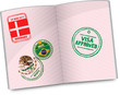 passport with approved visa stamp passport with approved visa stamp