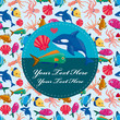 cartoon fish card