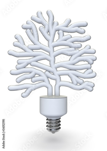 Illustration: Energy bulb tree Energy bulb tree