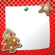 Biscotto Albero Natale Auguri-Gingerbread Cookies Background