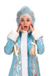 Portrait of a frightened Snow Maiden