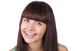 Happy teen with  braces