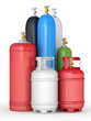 Cylinders with the compressed gases