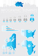 Infographics with maps and charts