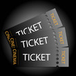 tickets cinema en fondo negro