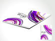 abstract magazine cover with wave