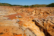 Chute du fleuve rouge Betsiboka, Madagascar