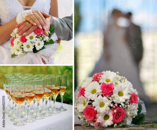 Photo: Wedding collage Wedding collage
