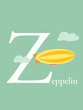 Colorful abc, letter Z, vector illustration