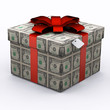 USD Present Box with Red Ribbon USD Present Box with Red Ribbon