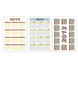 vector calendar 2012, fully editable, 3 types