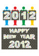 new year 2012, vector