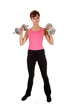 Weight lifting girl.