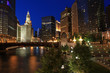 Chicago River at Night