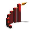 Business Chart with Arrow