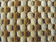 Brown and white relief plush fabric texture
