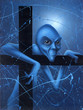 Doubt of a blue gnome