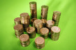Stack of Indian rupee coins