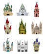 cartoon Fairy tale castle icon